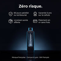 Garanties HYDROGENYX : livraison offerte, 5 ans, satisfait ou remboursé 60 jours