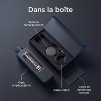HYDROGENYX Flask — coffret et accessoires inclus